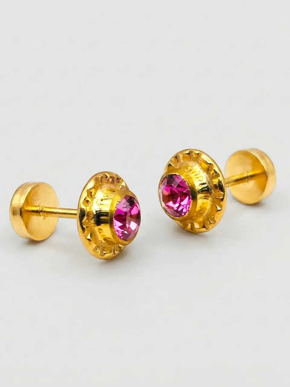 Aros Abridores Mística Rosa de Francia Grande Oro 14k 5