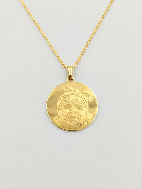Cadena Legado con Medalla Personalizada Oro 18k