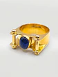 Anillo Reina Charlotte de Zafiro Azul Oro 18k - Miniatura 2