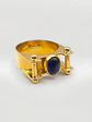 Anillo Reina Charlotte de Zafiro Azul Oro 18k - Miniatura 3