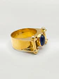 Anillo Reina Charlotte de Zafiro Azul Oro 18k - Miniatura 4