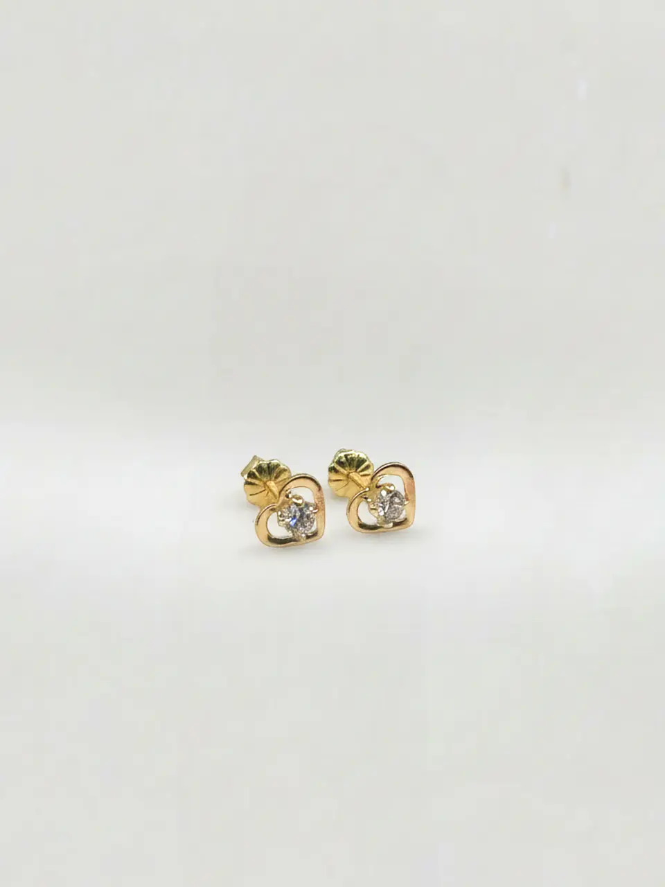 Aros Corazón Imperial con Circón Grande Oro 18k 5