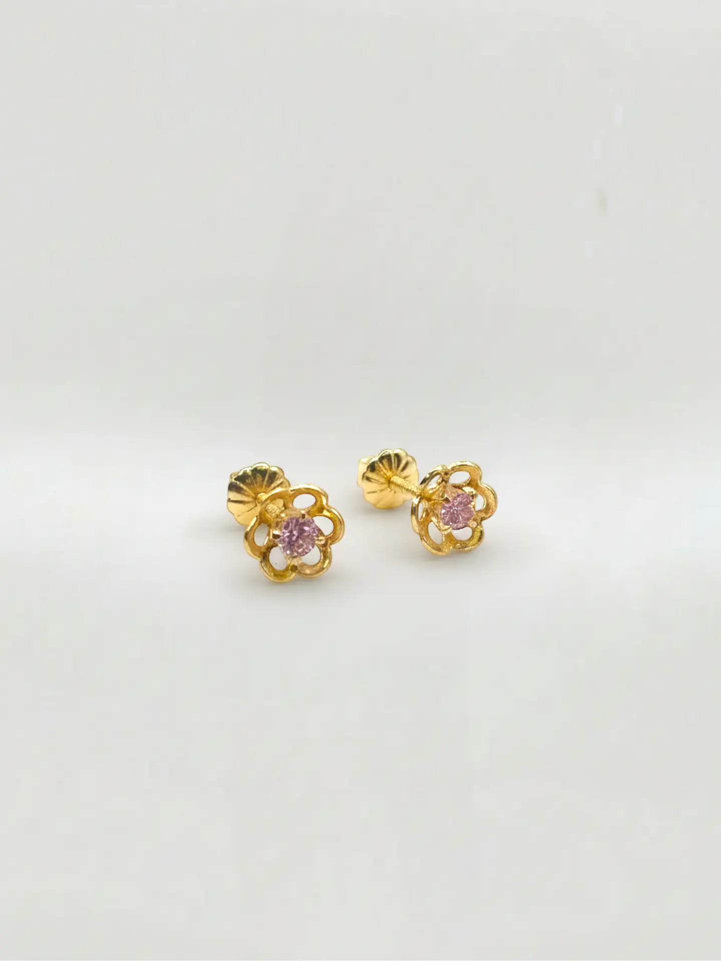 Aros Flor Rosa de Francia Mística Grande Oro 18k 2