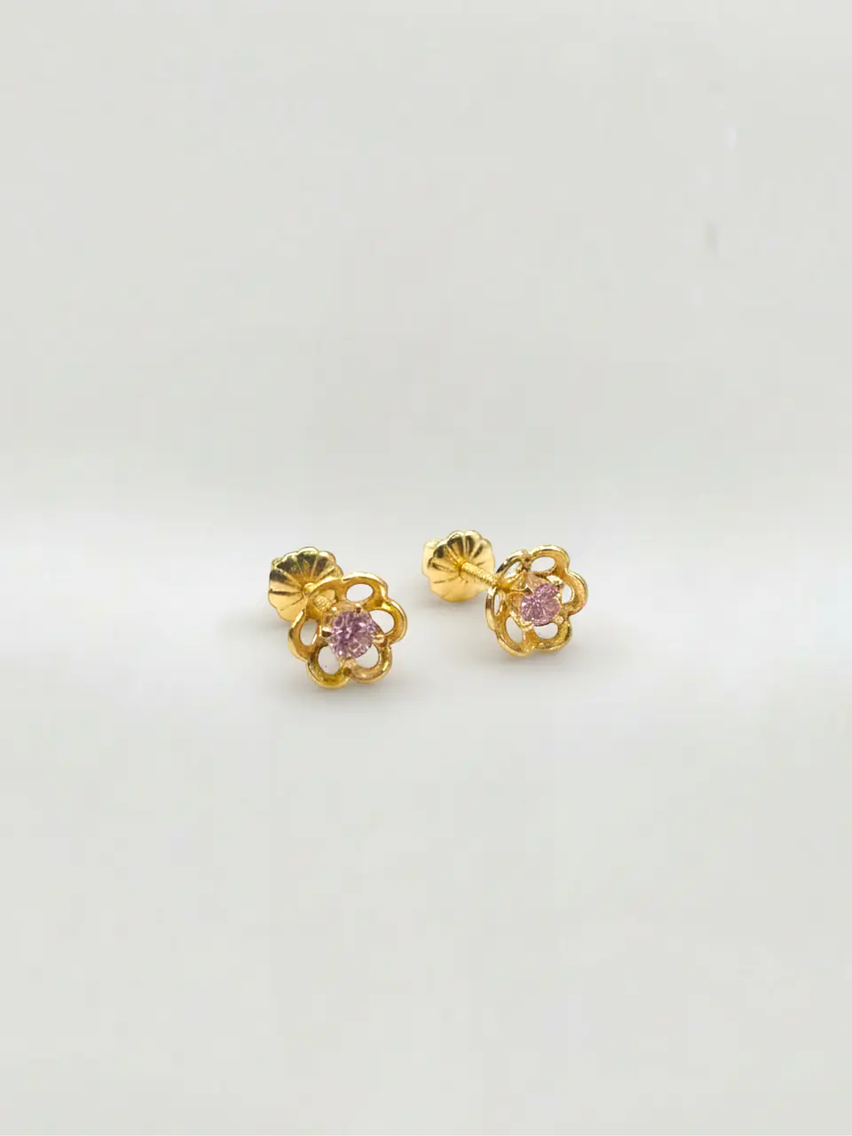 Aros Flor Rosa de Francia Mística Grande Oro 18k 2