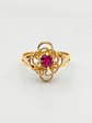 Anillo Rosa de Pasión de Rubí Oro 18k - Miniatura 1