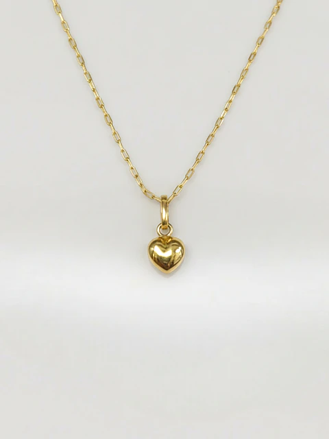 Conjunto Corazón de Amor Eterno Oro 18k