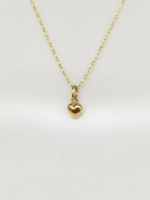 Conjunto Corazón de Amor Eterno Oro 18k
