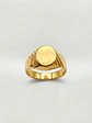 Anillo Sello Esculpido Artesanal Oro 18k - Miniatura 1