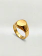 Anillo Sello Esculpido Artesanal Oro 18k - Miniatura 4