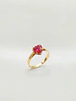 Anillo Chatón Corazón de Pasión Rubí Oro 18k - Miniatura 2