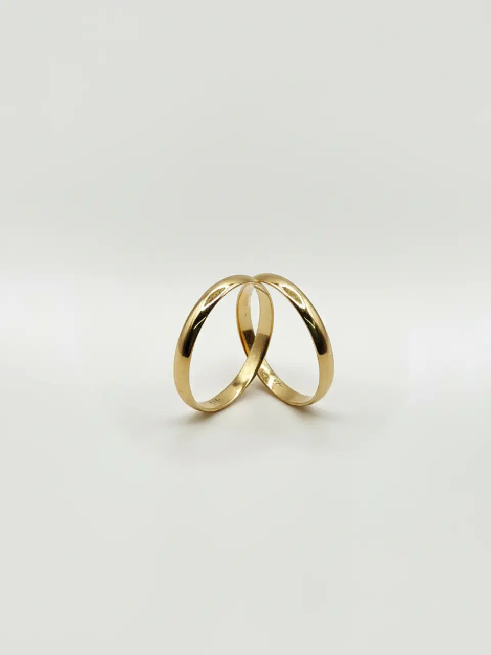 Argollas Tradición Espejo 3 mm Oro 18k 2