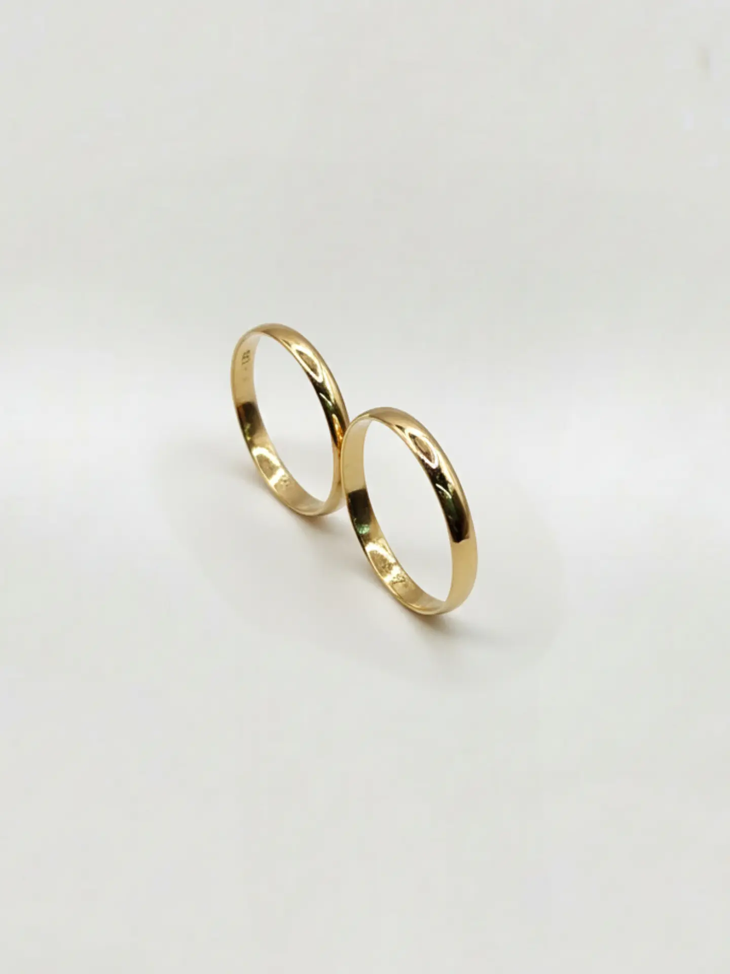 Argollas Tradición Espejo 3 mm Oro 18k 4