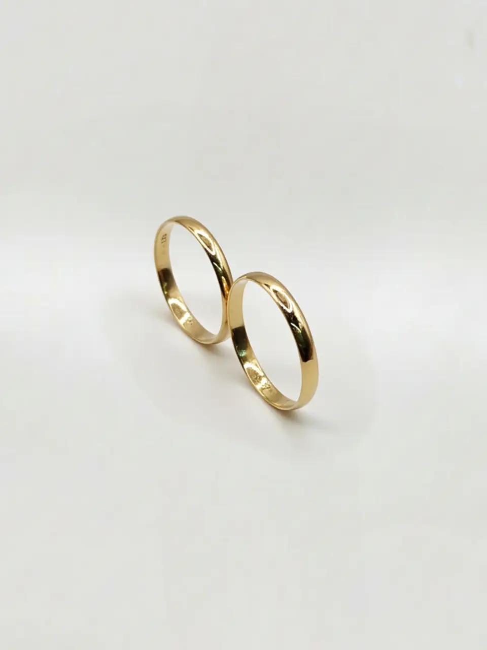 Argollas Tradición Espejo 3 mm Oro 18k 4