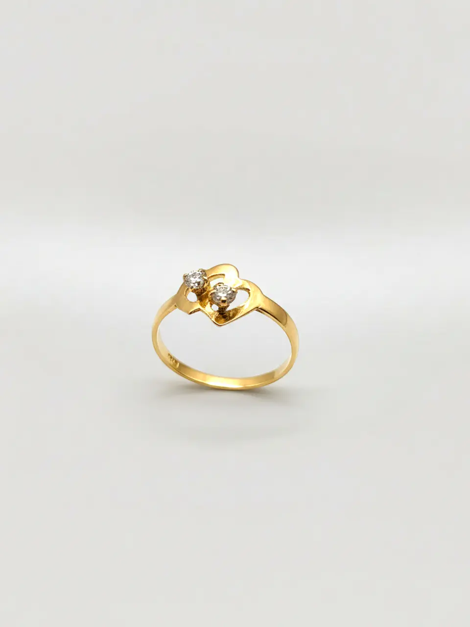 Anillo Almas Gemelas con Circones Oro 18k 4