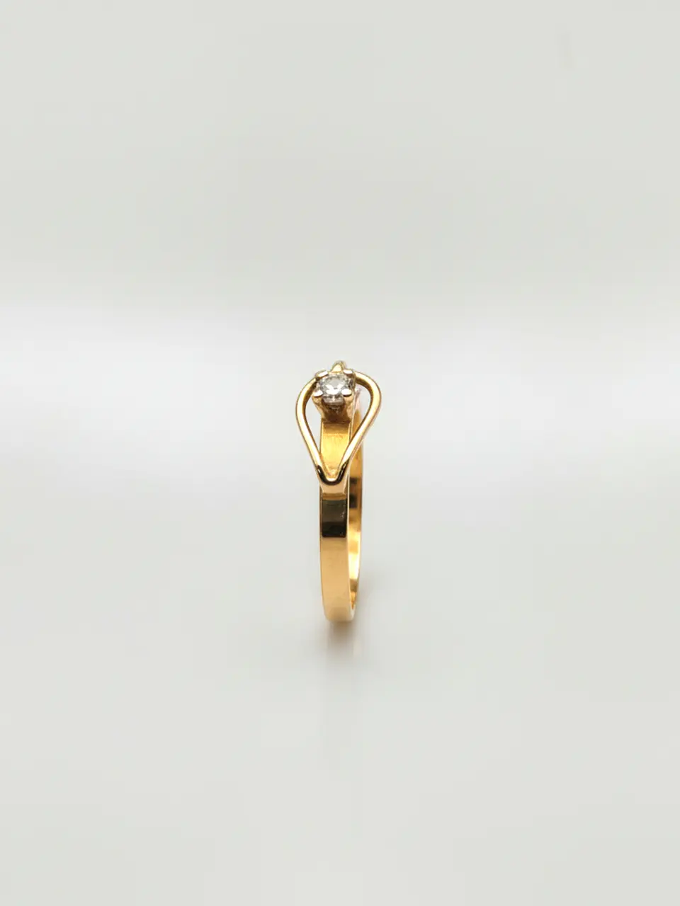 Anillo Juvenil Estilo Cinturón Circón Oro 18k 3