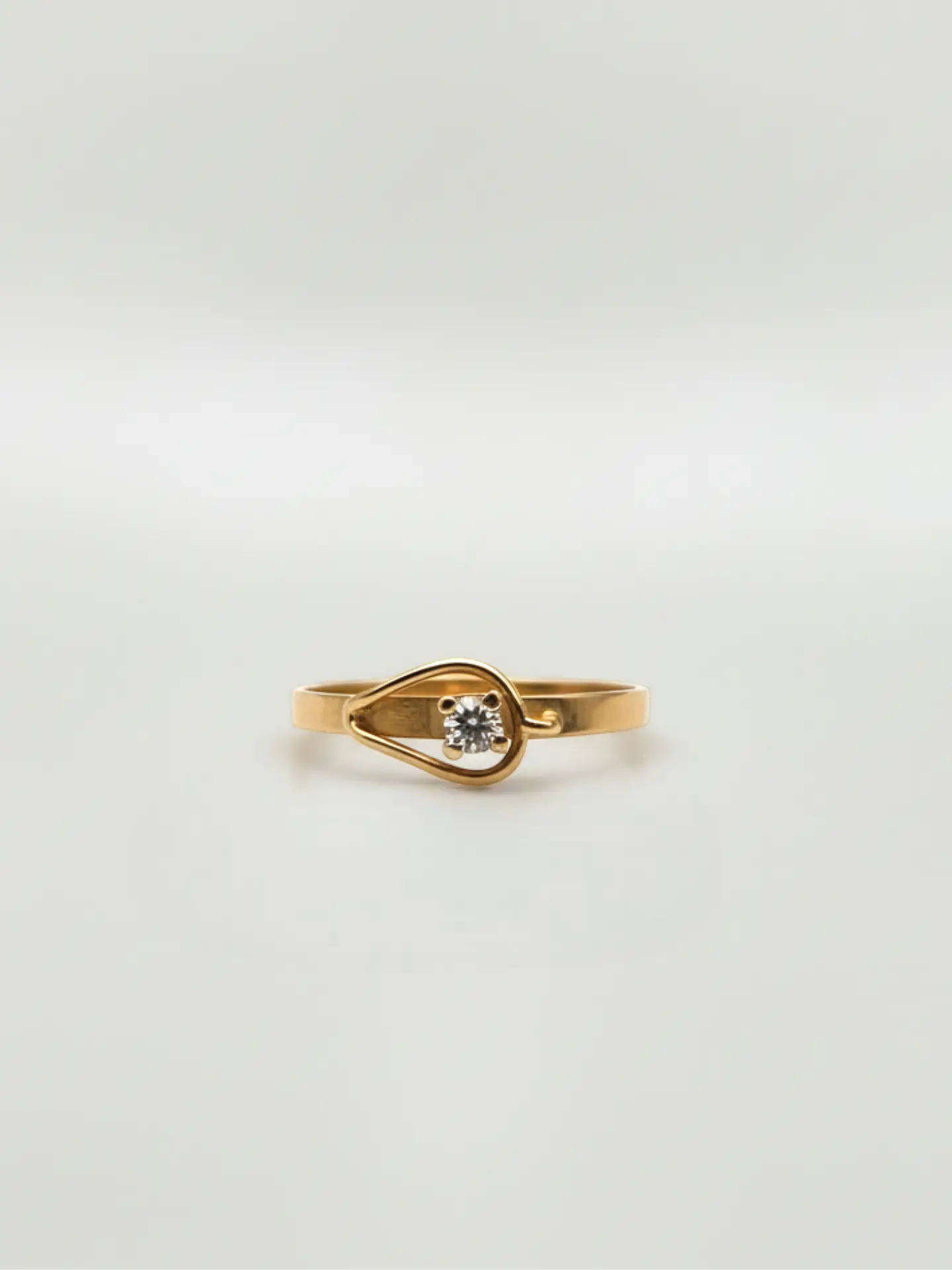 Anillo Juvenil Estilo Cinturón Circón Oro 18k 4