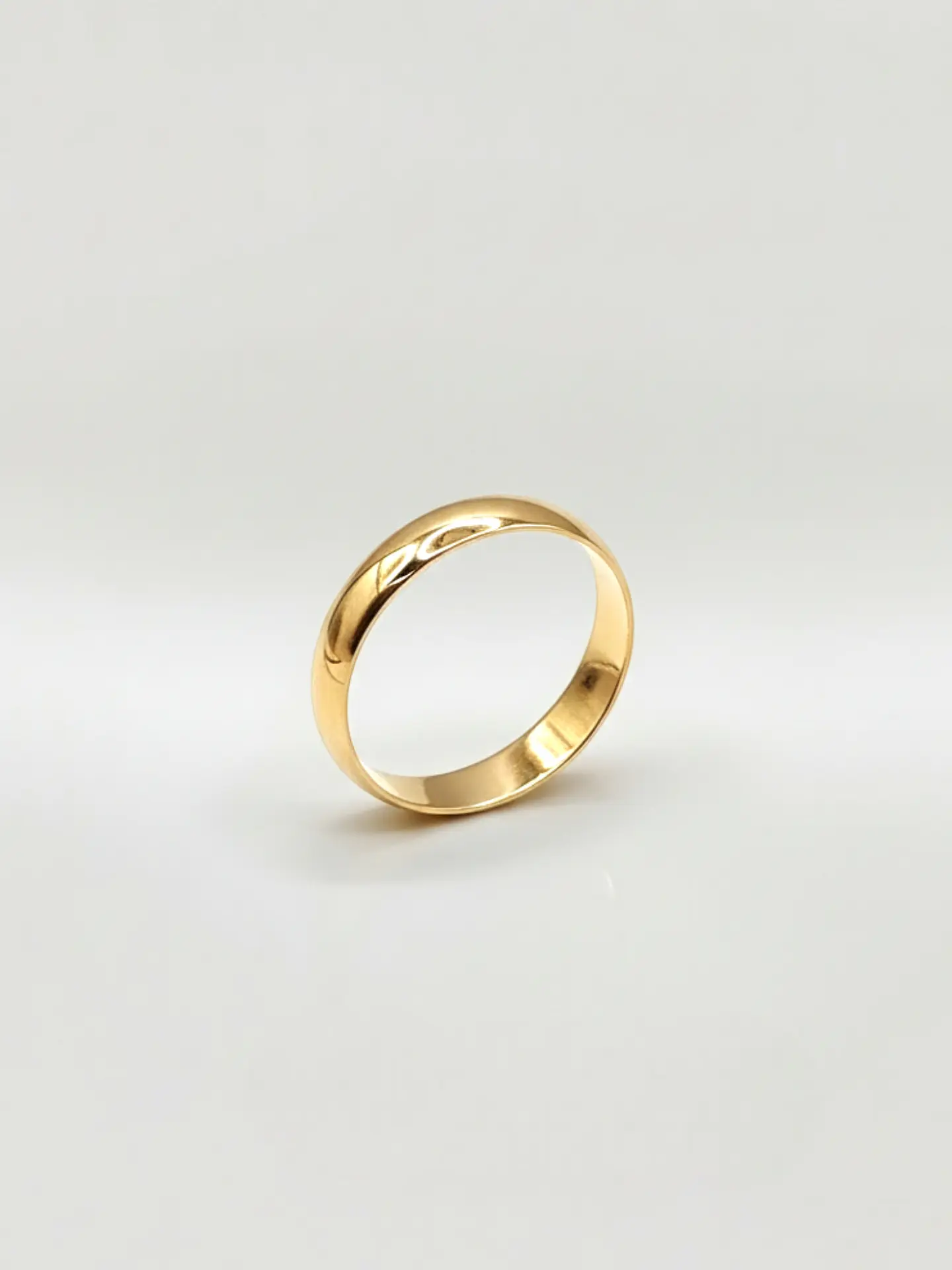 Argolla Individual Tradición Media Caña Oro 18k 3