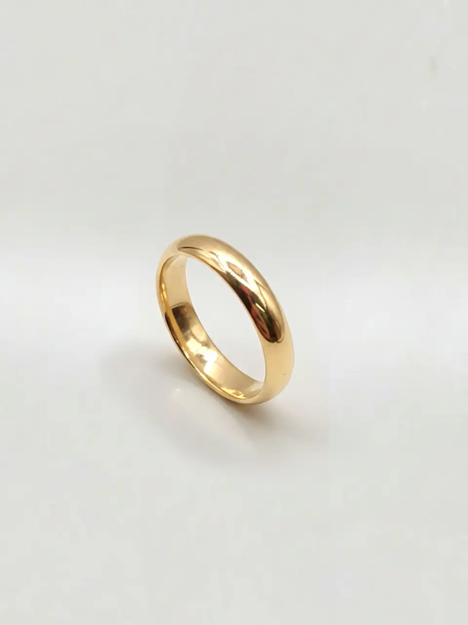 Argolla Individual Estilo Inglés Chico Oro 18k 3