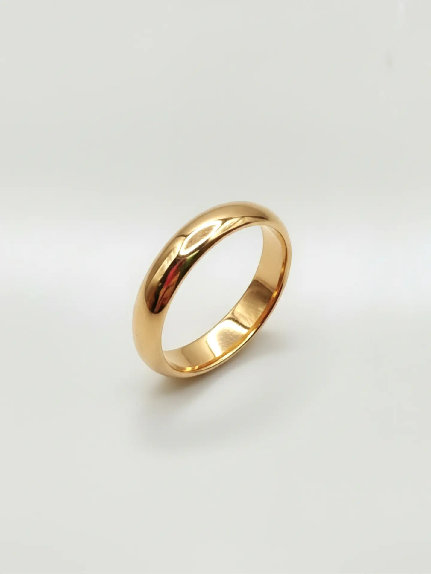 Argolla Individual Estilo Inglés Chico Oro 18k 4