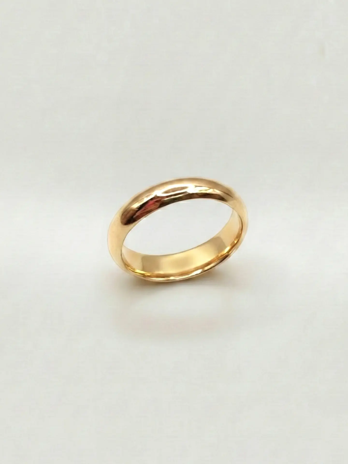 Argolla Individual Estilo Inglés Chico Oro 18k 2