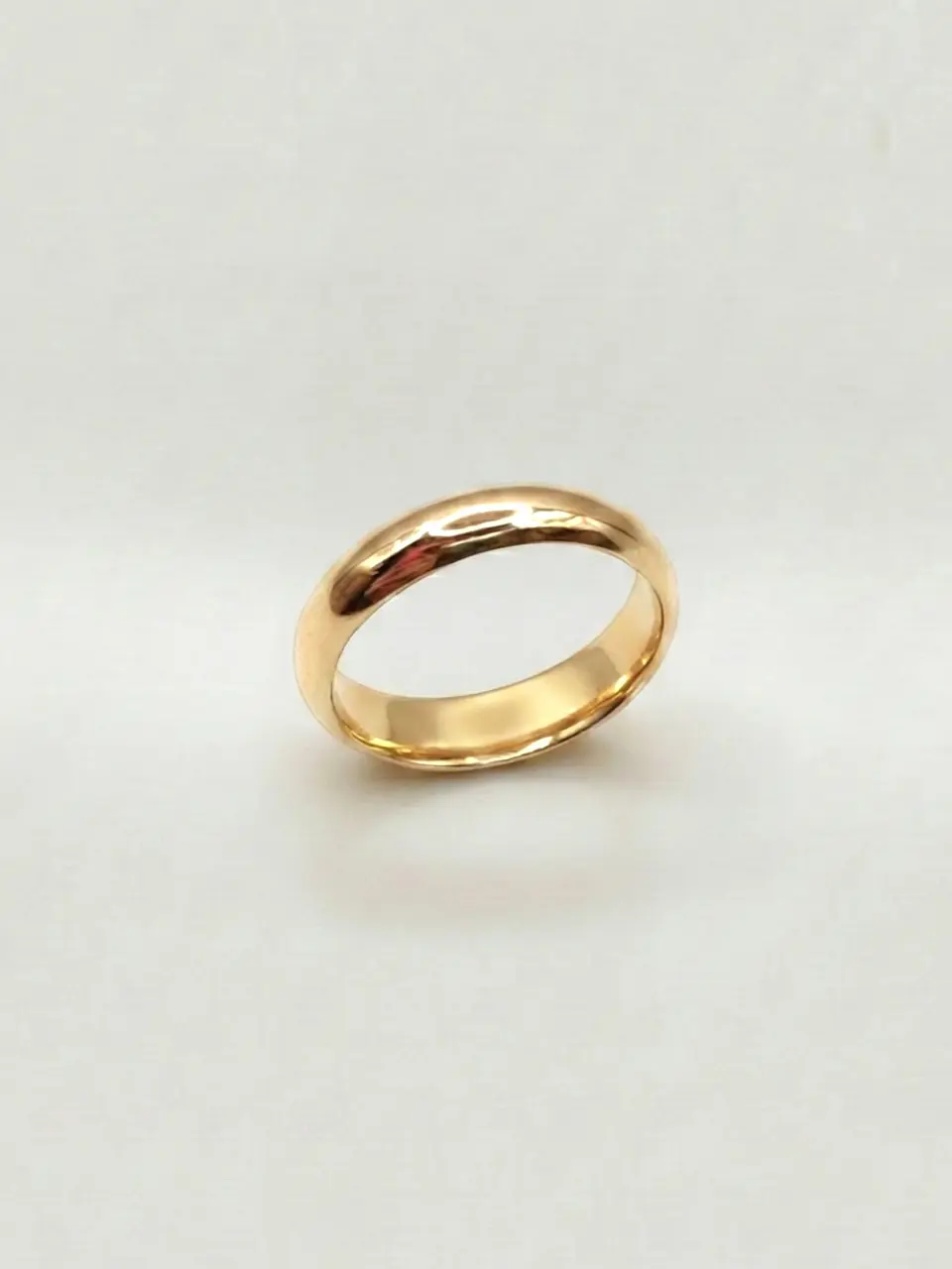 Argolla Individual Estilo Inglés Chico Oro 18k 2