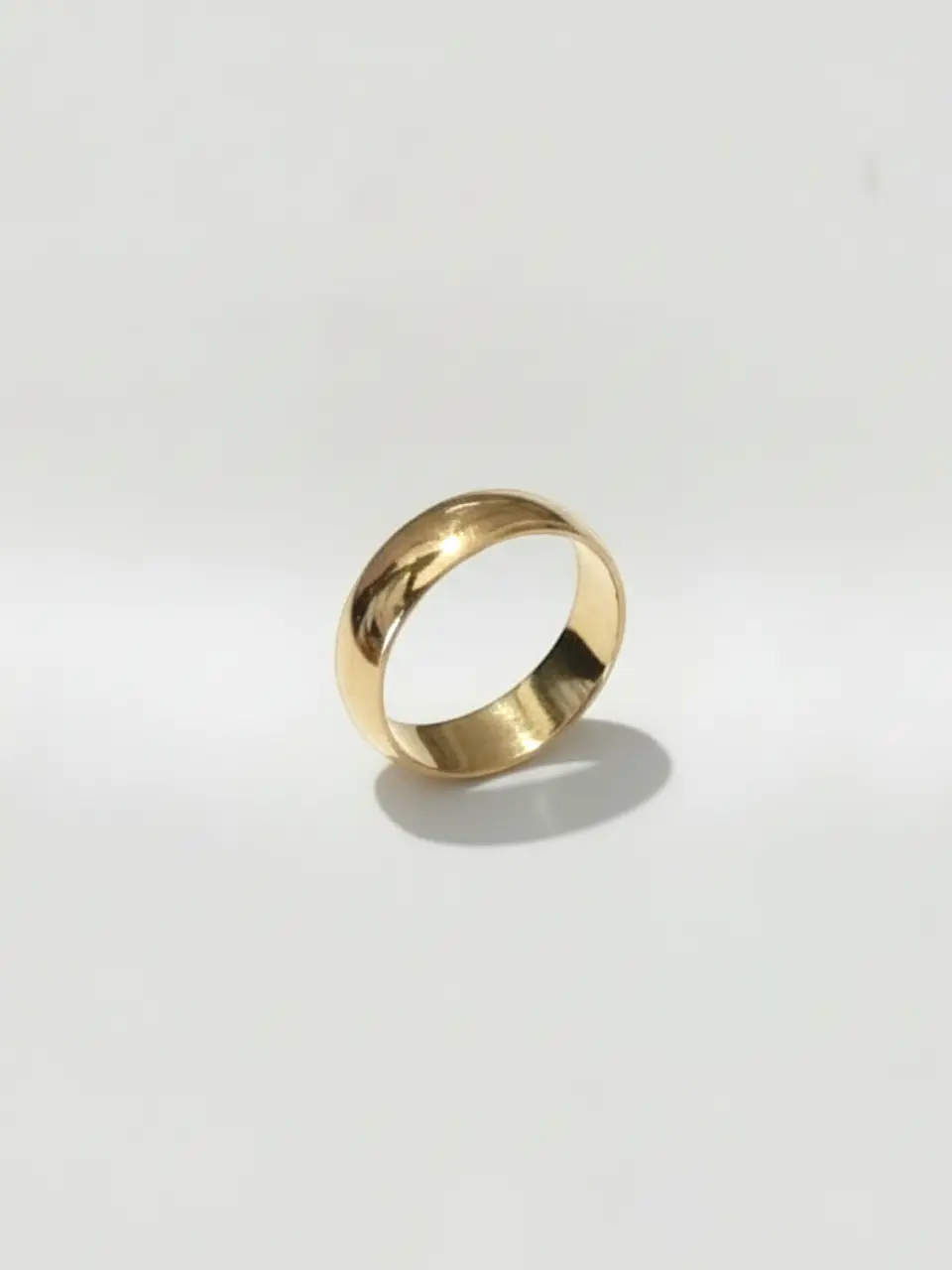 Argolla Individual Media Caña Oro 18k 1