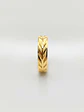 Argolla Individual Tallado Espiga Oro 18k - Miniatura 1