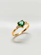 Anillo Princesa Corazón de Esmeralda Oro 18k - Miniatura 6