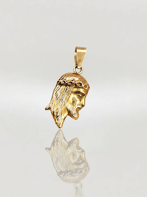 Colgante Cristo Fe Oro 18k