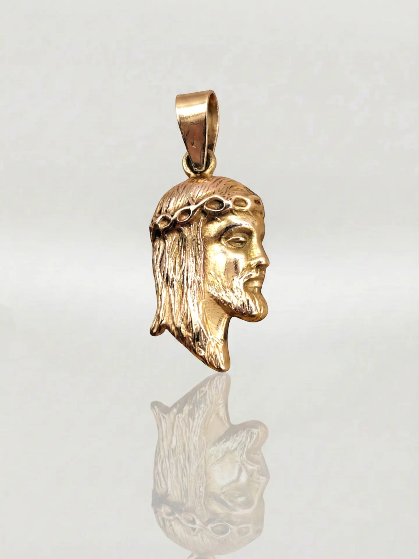 Colgante Cristo Fe Oro 18k 4