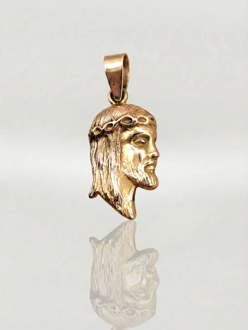 Colgante Cristo Fe Oro 18k 4