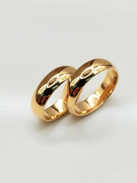 Argollas Matrimonio Inglés Imperial 6 mm Oro 18k