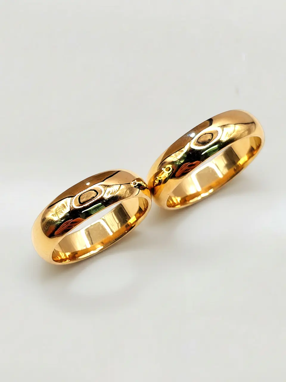 Argollas Nupciales Inglés Imperial 6 mm Oro 18k 3