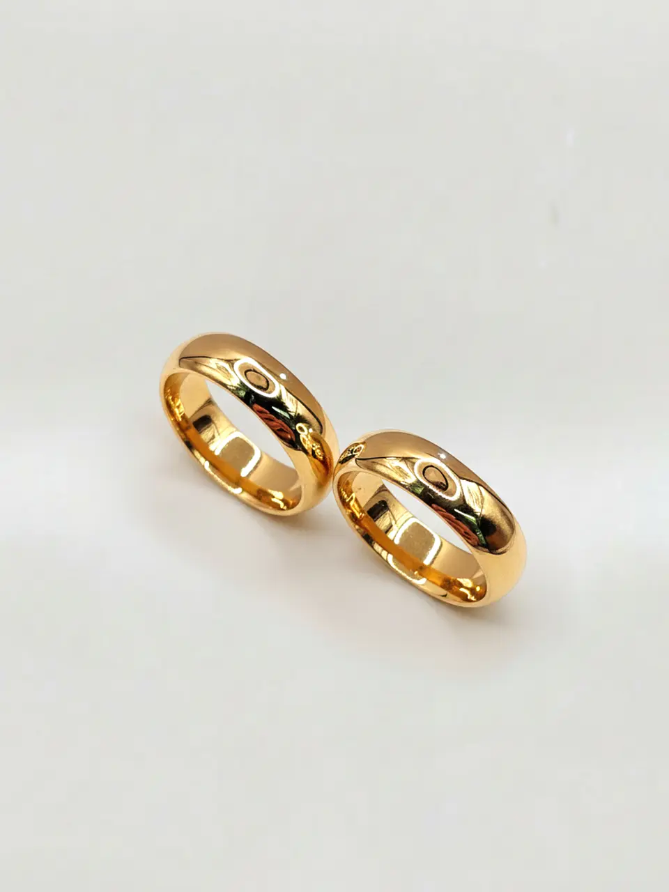 Argollas Nupciales Inglés Imperial 6 mm Oro 18k 4