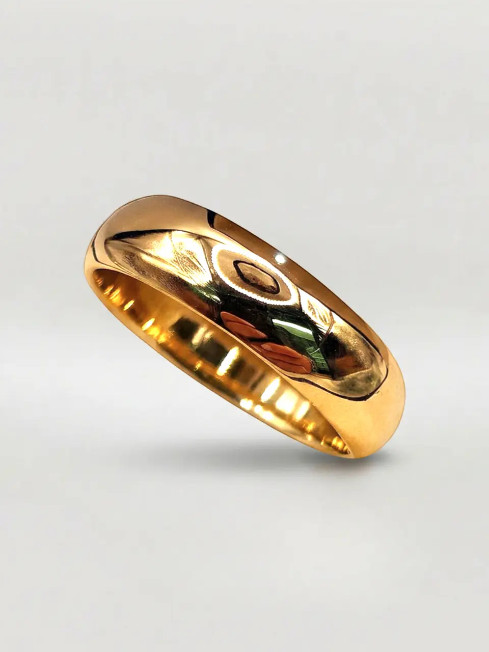 Argolla Individual Nupcial Inglés Mediano Oro 18k 3