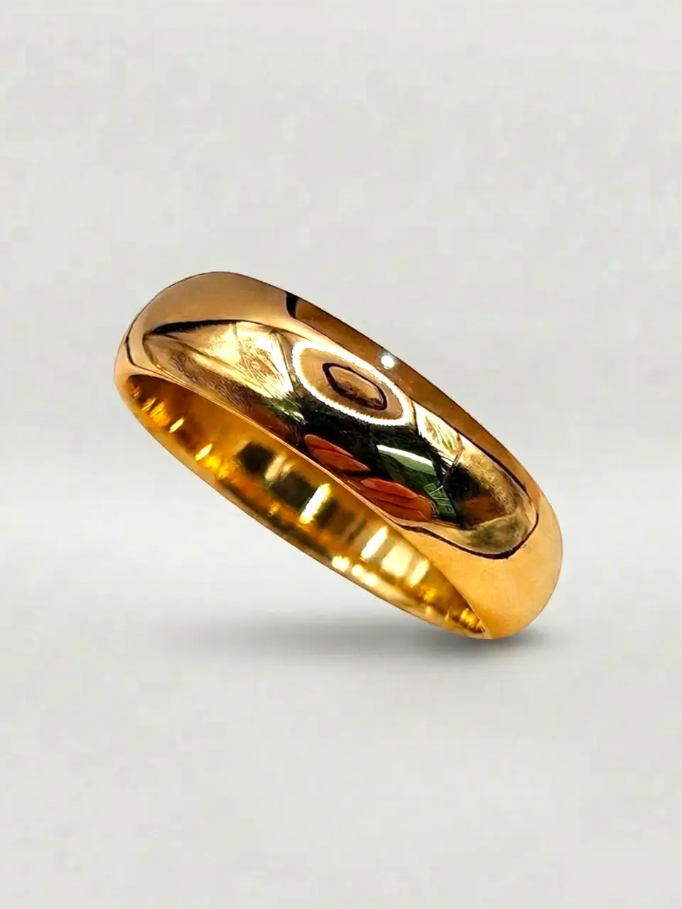 Argolla Individual Nupcial Inglés Mediano Oro 18k 4