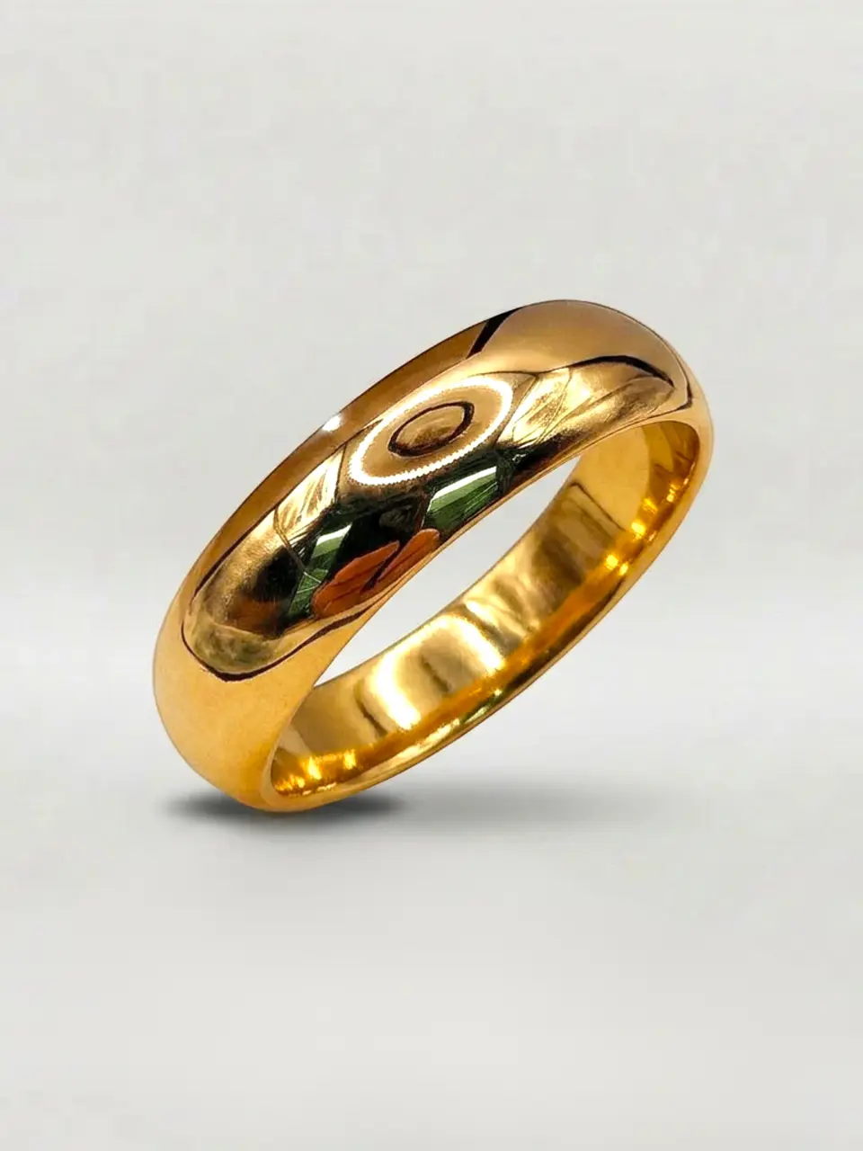 Argolla Individual Nupcial Inglés Mediano Oro 18k 5