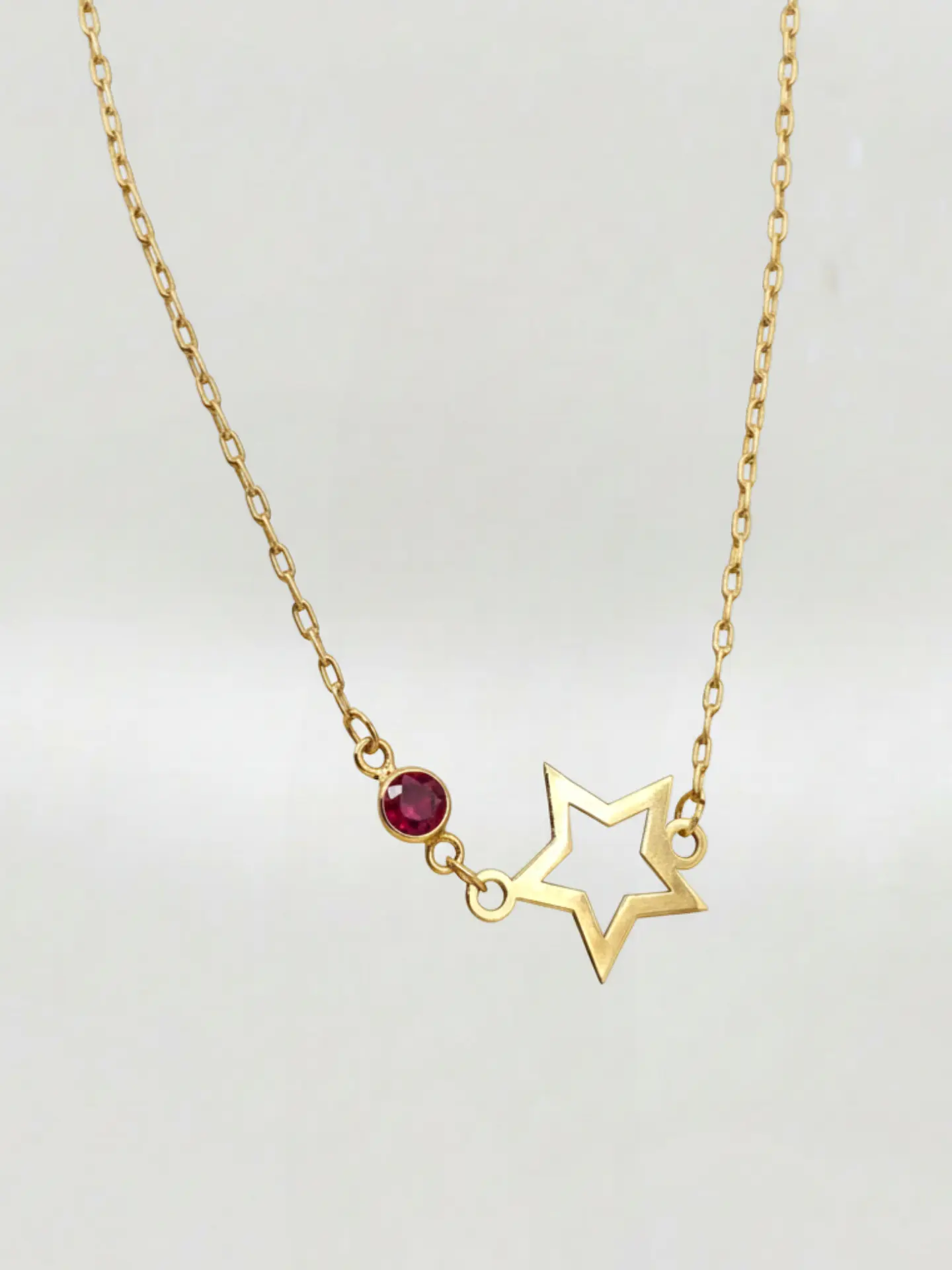 Pulsera Estrella Rubí Fulgor Oro 18k 4