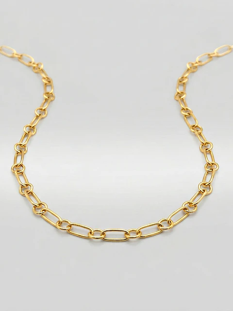 Cadena Eslabones de Diseño Oro 18k