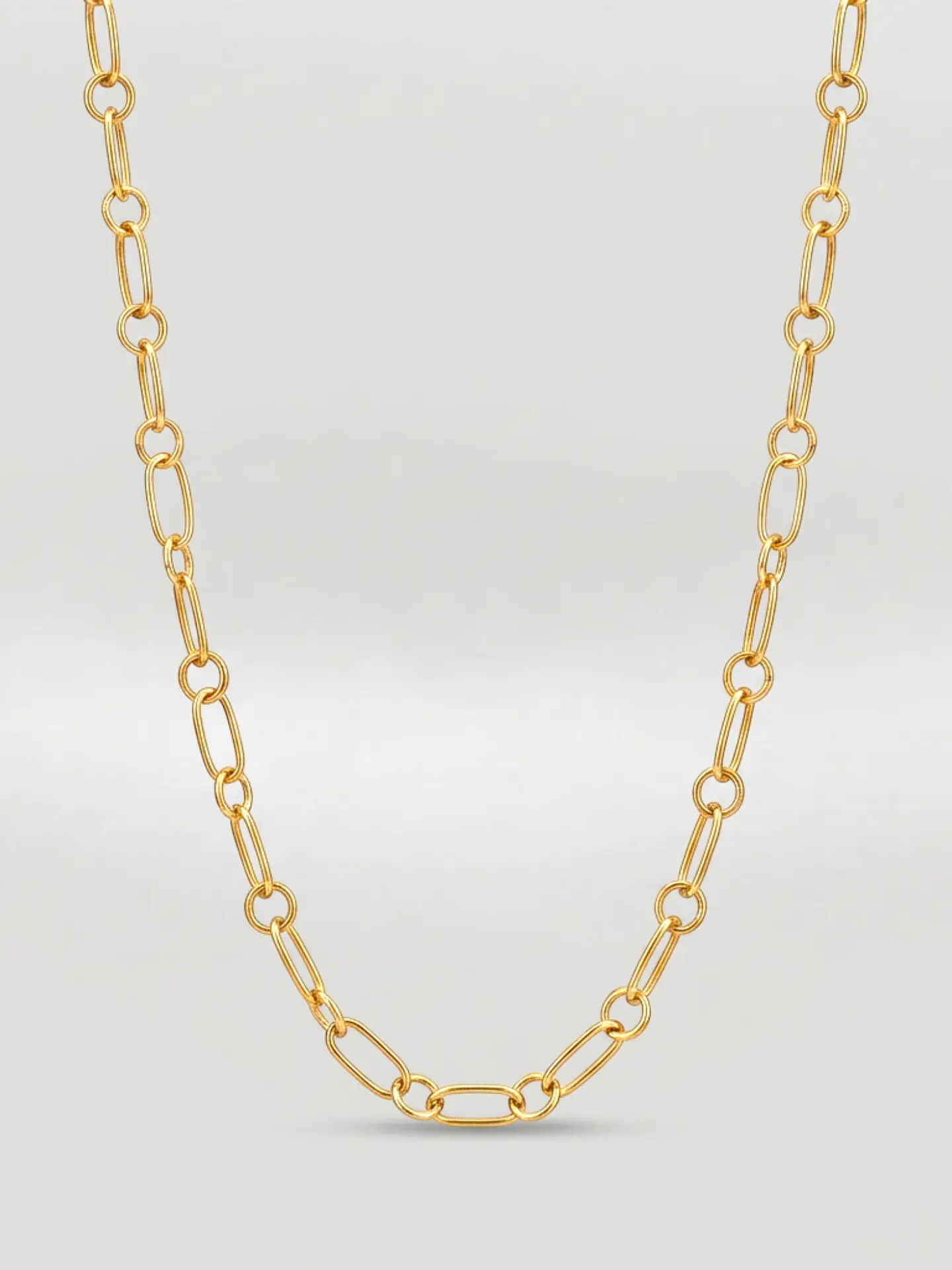 Cadena Eslabones de Diseño Oro 18k 3