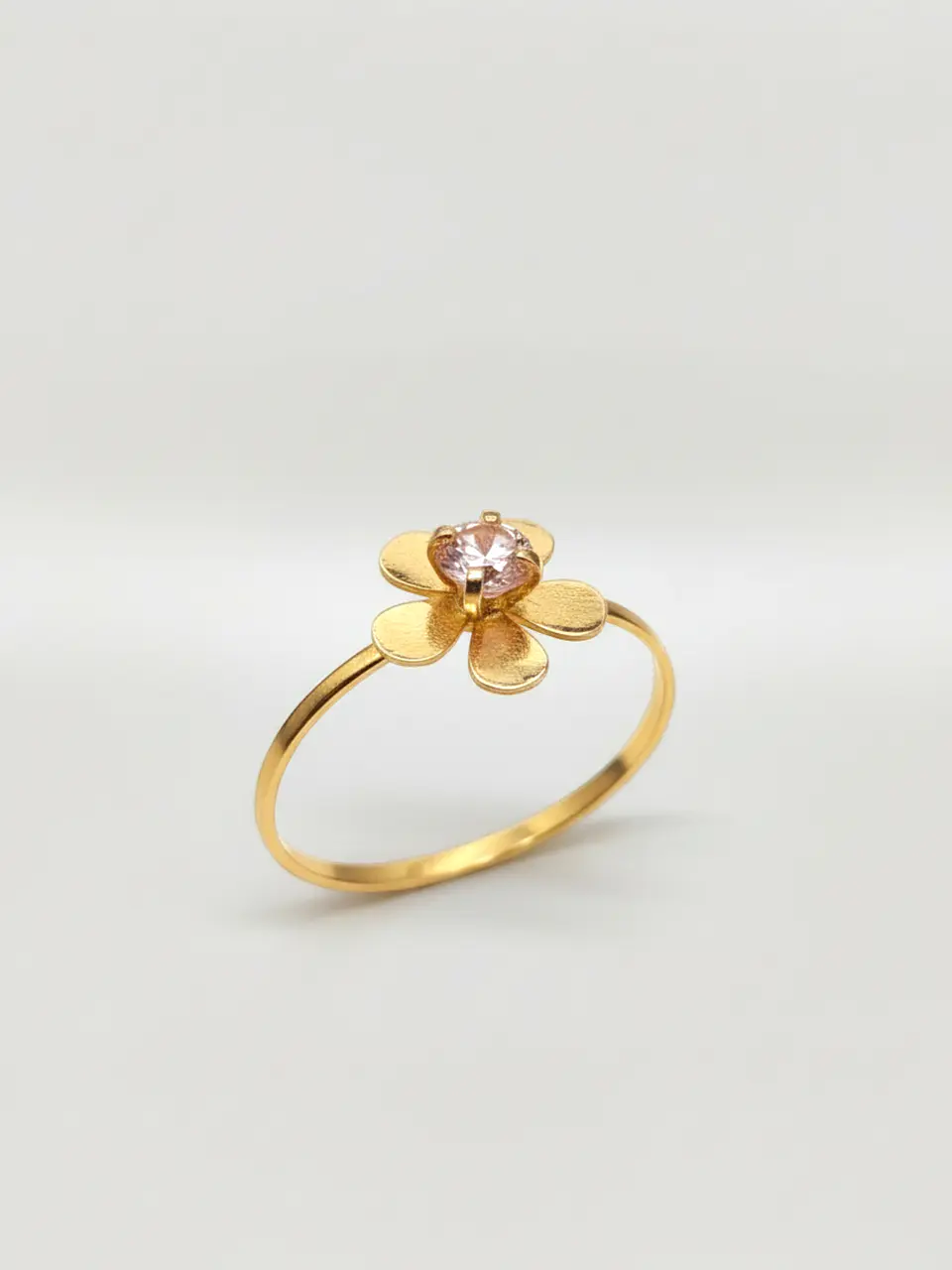 Anillo Flor de Mayo Rosa de Francia Oro 18k 2