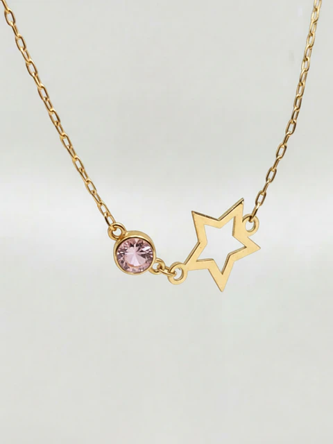 Pulsera Estrella Rosa de Francia Fulgor Oro 18k