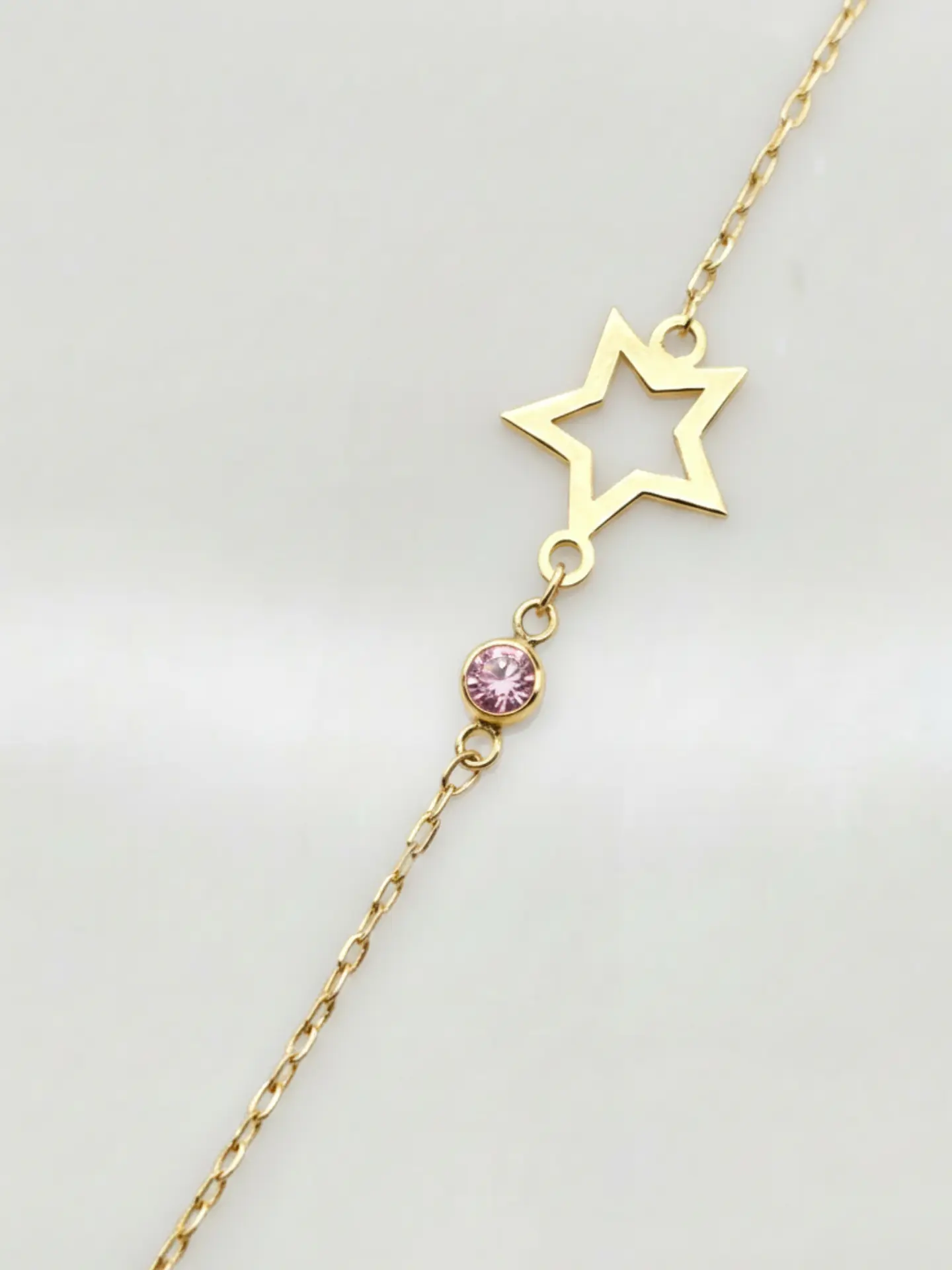 Pulsera Estrella Rosa de Francia Fulgor Oro 18k 1