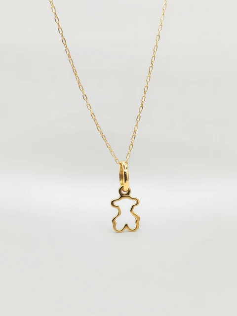 Cadena Ternura con Osito Oro 18k