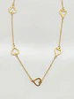 Cadena Gargantilla Corazones Ajustable Oro 18k - Miniatura 1