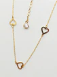 Cadena Gargantilla Corazones Ajustable Oro 18k - Miniatura 4