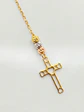 Cadena Gargantilla Fe y Amor Bicolor Oro 18k - Miniatura 2