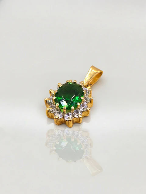 Colgante Reina Resplandor de Circones Oro 18k