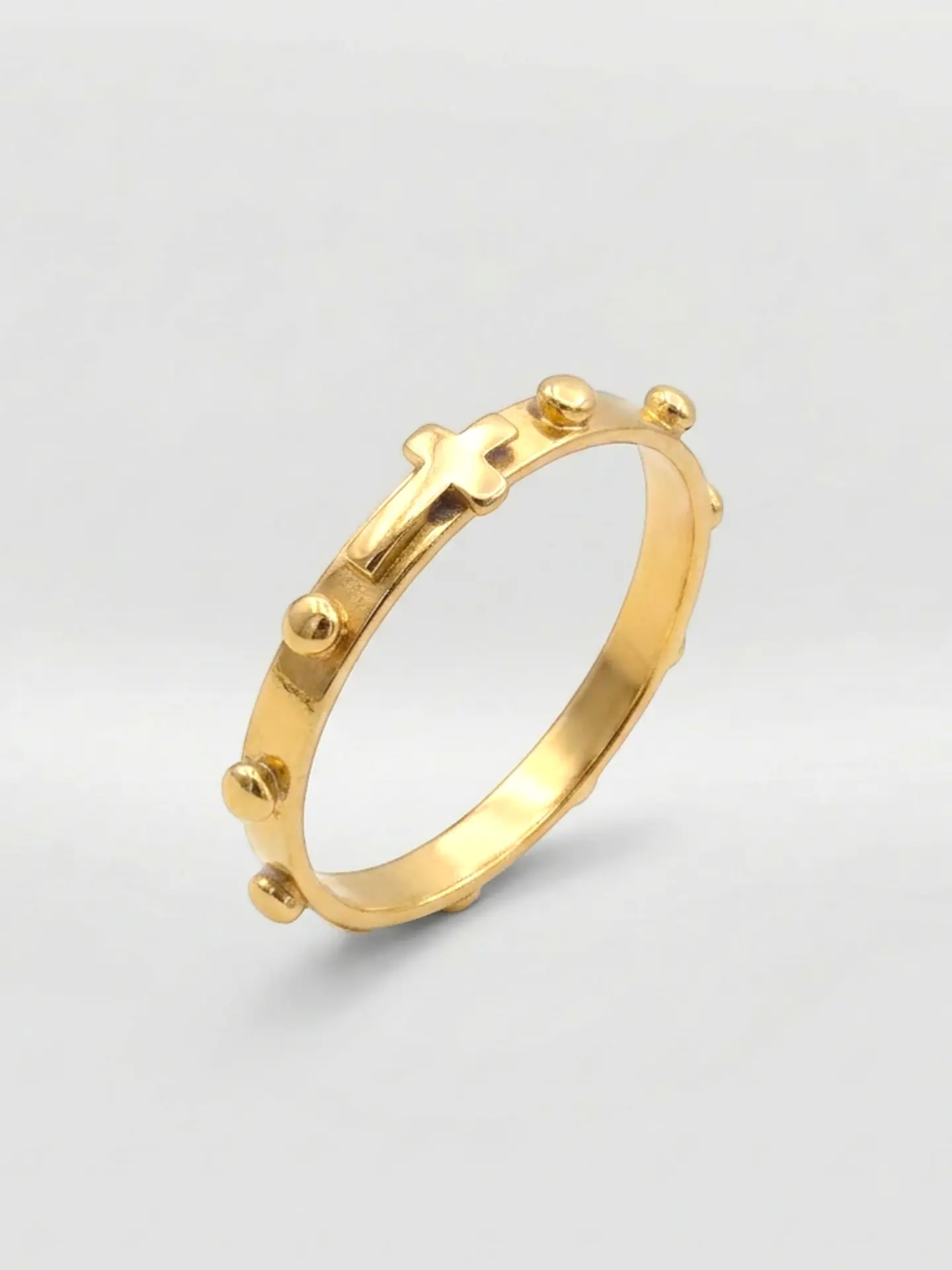 Anillo Denario de Fe Sagrada Oro 18k 1