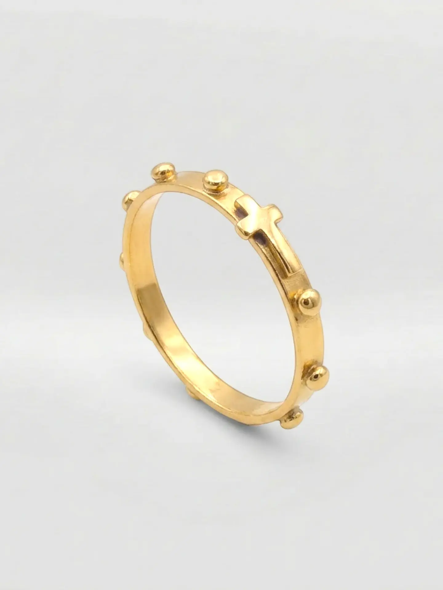 Anillo Denario de Fe Sagrada Oro 18k 2